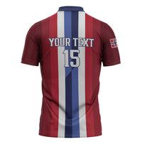 Custom Norway Football 2026 Zipper Polo Shirt Road To Champions - Wonder Print Shop