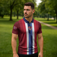 Custom Norway Football 2026 Zipper Polo Shirt Road To Champions - Wonder Print Shop