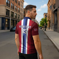 Custom Norway Football 2026 Zipper Polo Shirt Road To Champions - Wonder Print Shop