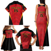 Custom Belgium Football 2026 Family Matching Tank Maxi Dress and Hawaiian Shirt Red Devils Pride - Wonder Print Shop