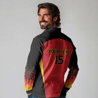 Custom Belgium Football 2026 Long Sleeve Polo Shirt Red Devils Pride - Wonder Print Shop