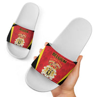 Belgium Football 2026 Slide Sandals Red Devils Pride - Wonder Print Shop