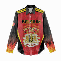 Custom Belgium Football 2026 Women Casual Shirt Red Devils Pride - Wonder Print Shop