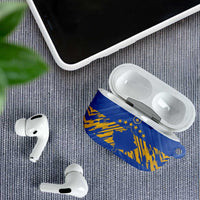 Kosovo Football 2026 AirPods Case Rising Nation Blue Gold - Wonder Print Shop