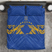 Kosovo Football 2026 Bedding Set Rising Nation Blue Gold - Wonder Print Shop
