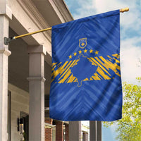 Kosovo Football 2026 Garden Flag Rising Nation Blue Gold - Wonder Print Shop