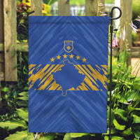 Kosovo Football 2026 Garden Flag Rising Nation Blue Gold - Wonder Print Shop