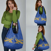 Kosovo Football 2026 Grocery Bag Rising Nation Blue Gold - Wonder Print Shop