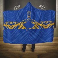 Kosovo Football 2026 Hooded Blanket Rising Nation Blue Gold - Wonder Print Shop