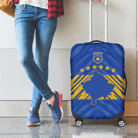 Kosovo Football 2026 Luggage Cover Rising Nation Blue Gold - Wonder Print Shop