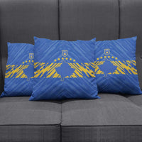 Kosovo Football 2026 Pillow Cover Rising Nation Blue Gold - Wonder Print Shop