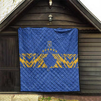 Kosovo Football 2026 Quilt Rising Nation Blue Gold - Wonder Print Shop
