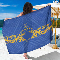 Kosovo Football 2026 Sarong Rising Nation Blue Gold - Wonder Print Shop