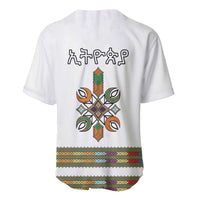 Ethiopian Traditional Habesha Costume Baseball Jersey Cross With Tilet Pattern