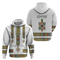 Ethiopian Traditional Habesha Costume Hoodie Cross With Tilet Pattern