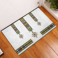Ethiopian Traditional Habesha Costume Rubber Doormat Cross With Tilet Pattern