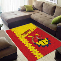 Tigray Region Area Rug Tigray Emblem With Flag Map