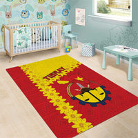 Tigray Region Area Rug Tigray Emblem With Flag Map