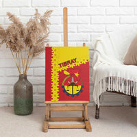 Tigray Region Canvas Wall Art Tigray Emblem With Flag Map