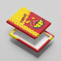 Tigray Region Canvas Wall Art Tigray Emblem With Flag Map