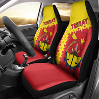 Tigray Region Car Seat Cover Tigray Emblem With Flag Map