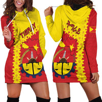 Tigray Region Hoodie Dress Tigray Emblem With Flag Map