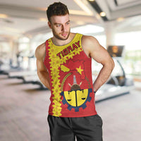 Tigray Region Men Tank Top Tigray Emblem With Flag Map