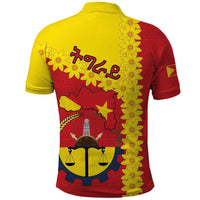 Tigray Region Polo Shirt Tigray Emblem With Flag Map