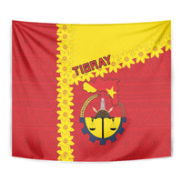 Tigray Region Tapestry Tigray Emblem With Flag Map