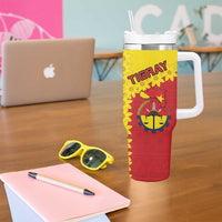 Tigray Region Tumbler With Handle Tigray Emblem With Flag Map