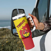 Tigray Region Tumbler With Handle Tigray Emblem With Flag Map