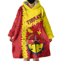 Tigray Region Wearable Blanket Hoodie Tigray Emblem With Flag Map