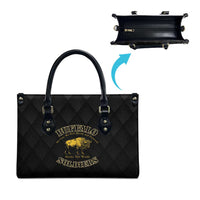Buffalo Soldiers Leather Bag We Can We Will Ready and Forward