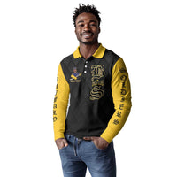 Personalized Buffalo Soldiers Long Sleeve Polo Shirt We Can We Will Ready and Forward