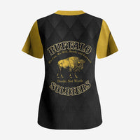 Personalized Buffalo Soldiers Scrub Top We Can We Will Ready and Forward