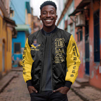 Personalized Buffalo Soldiers Sleeve Zip Bomber Jacket We Can We Will Ready and Forward