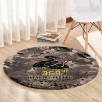 Harlem Hellfighters 369th Infantry Regiment Legacy Round Carpet God Damn Lets Go