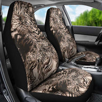 African Safari Zebra Leopard Swirl Pattern Car Seat Cover