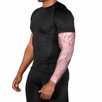 African Zebra Leopard Pattern Arm Sleeves Blush Savannah