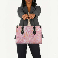 African Zebra Leopard Pattern Leather Bag Blush Savannah