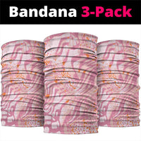 African Zebra Leopard Pattern Neck Gaiter Blush Savannah