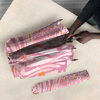 African Zebra Leopard Pattern Umbrella Blush Savannah