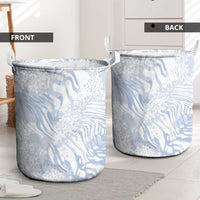 African Zebra Leopard Pattern Laundry Basket Sky Savannah