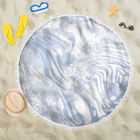 African Zebra Leopard Pattern Beach Blanket Sky Savannah