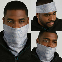 African Zebra Leopard Pattern Neck Gaiter Sky Savannah