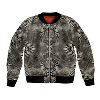 African Zebra Elephant Skin Pattern Bomber Jacket
