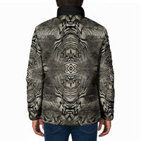 African Zebra Elephant Skin Pattern Padded Jacket