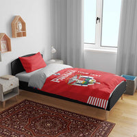 Custom Panama Football Bedding Set Go Los Canaleros Go