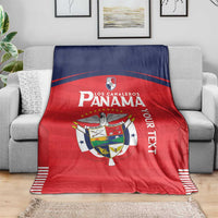 Custom Panama Football Blanket Go Los Canaleros Go