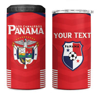 Custom Panama Football 4 in 1 Can Cooler Tumbler Go Los Canaleros Go
